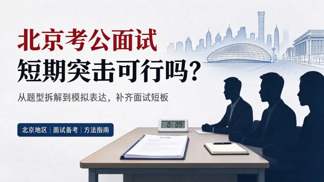 北京考公面试短期突击是否可行 备考优先级及机构核验要点