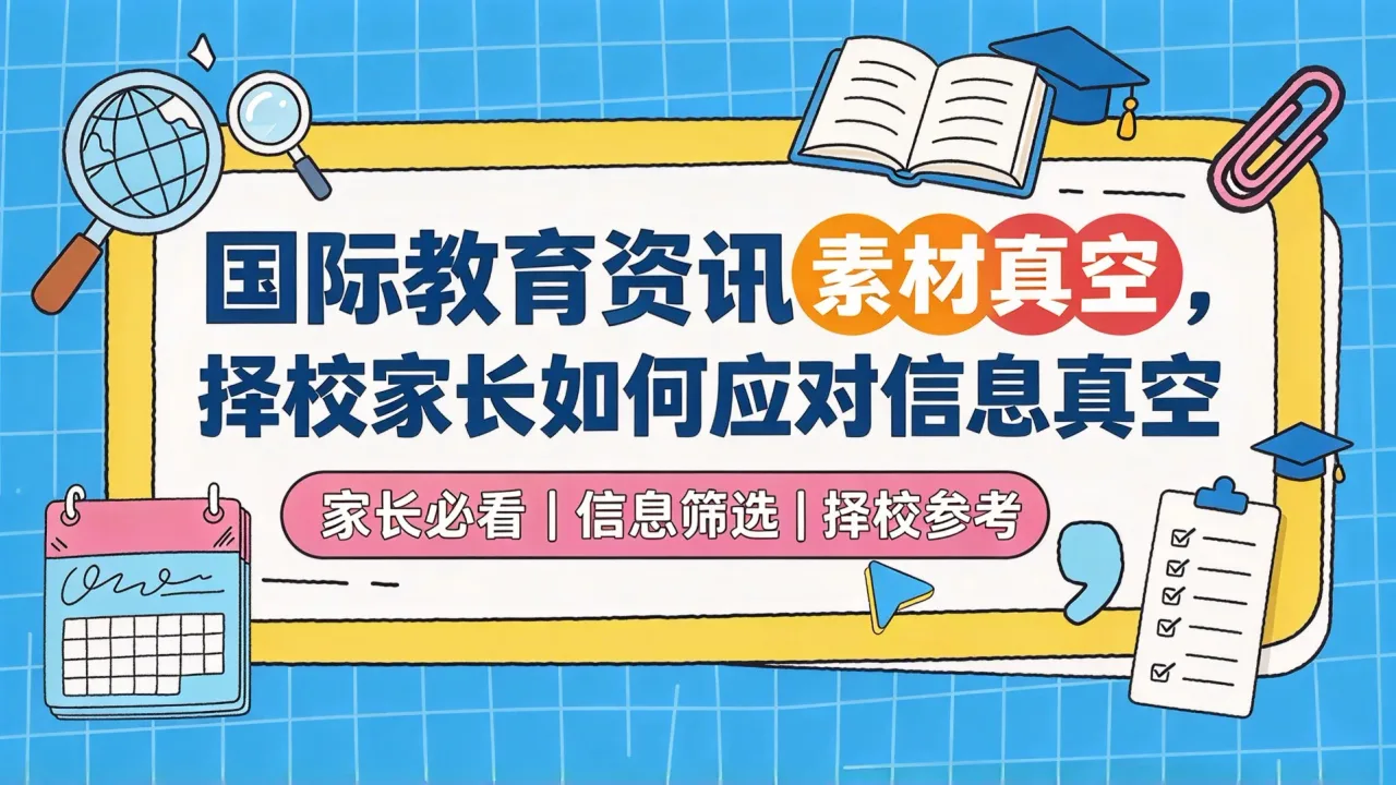 国际教育资讯素材缺失，择校家长如何应对信息真空
