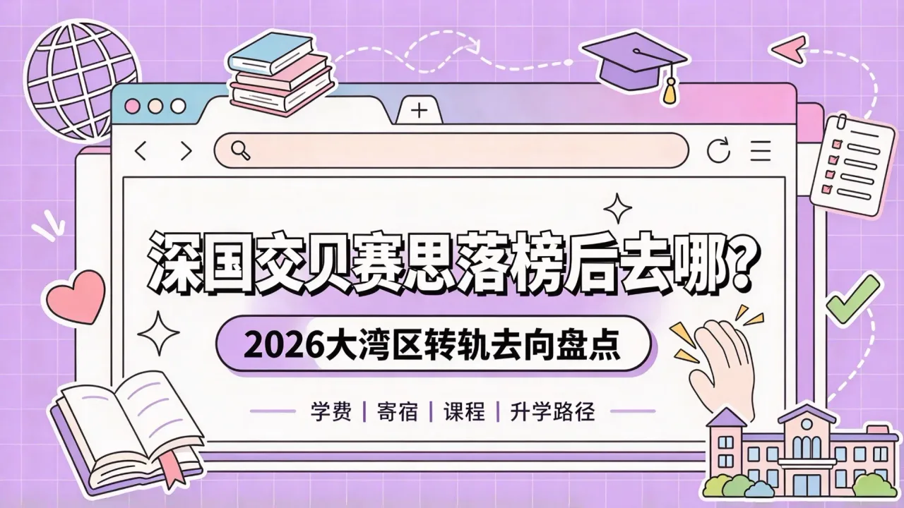 深国交贝赛思落榜后去哪？2026大湾区转轨去向盘点