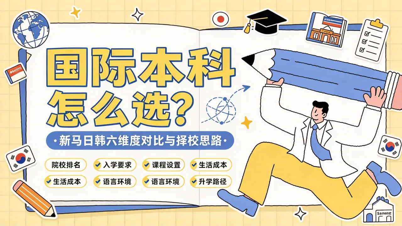 国际本科怎么选?新马日韩六维度对比与择校思路