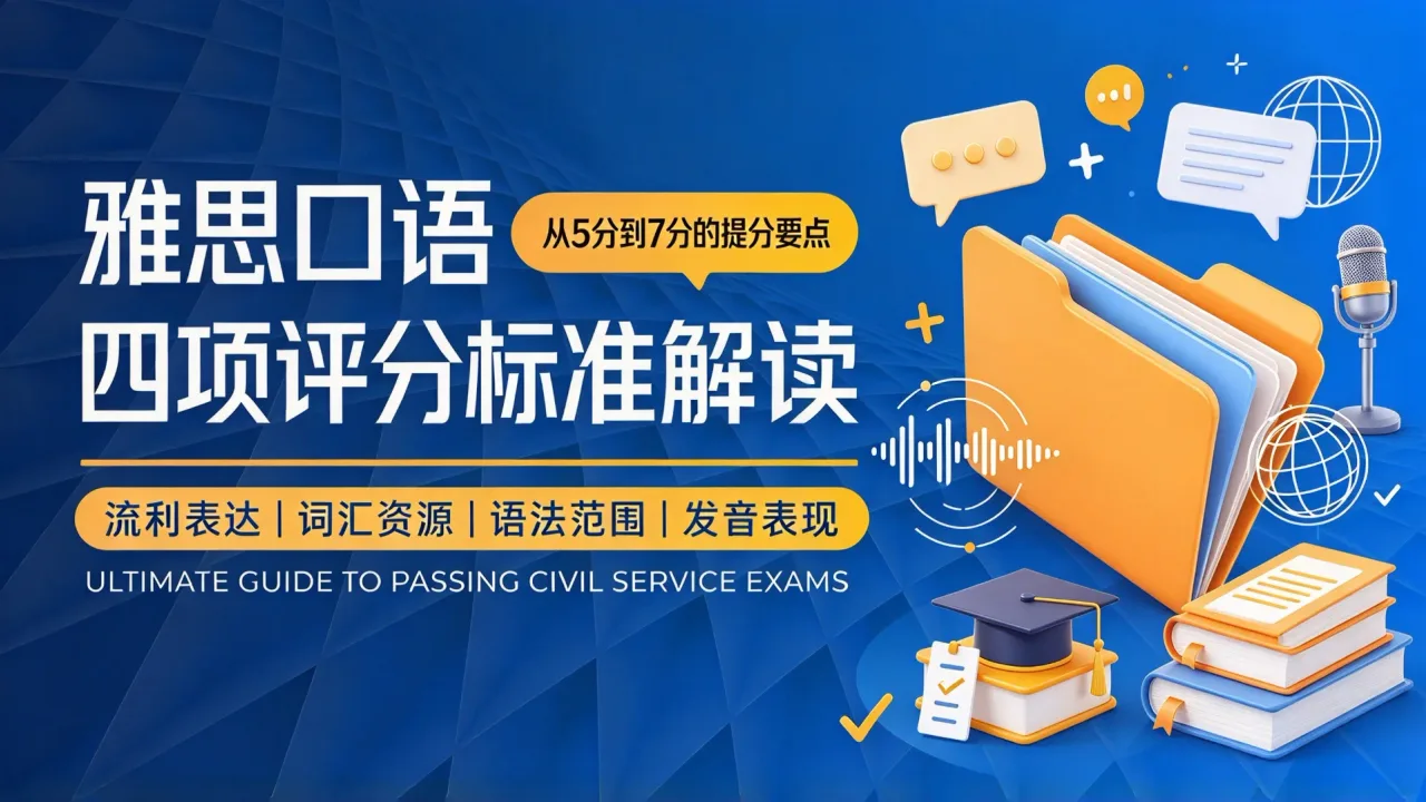 雅思口语四项评分标准解读:从5分到7分的提分要点