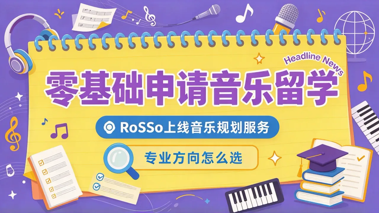 零基础申请音乐留学:RoSSo上线音乐规划服务,专业方向怎么选