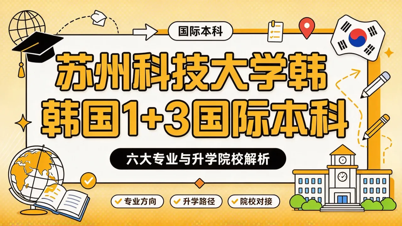 苏州科技大学韩国1+3国际本科:六大专业与升学院校解析