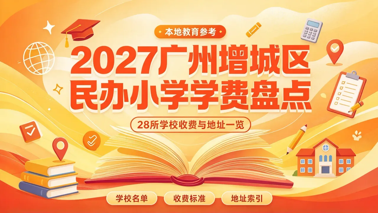 2027广州增城区民办小学学费盘点:28所学校收费与地址一览