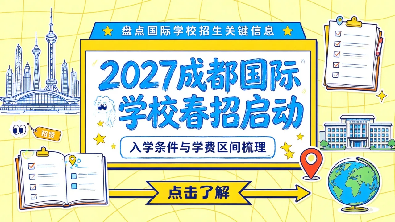 2027成都国际学校春招启动:入学条件与学费区间梳理