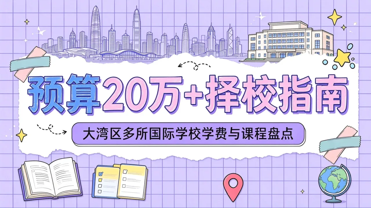 预算20万+择校指南:大湾区多所国际学校学费与课程盘点