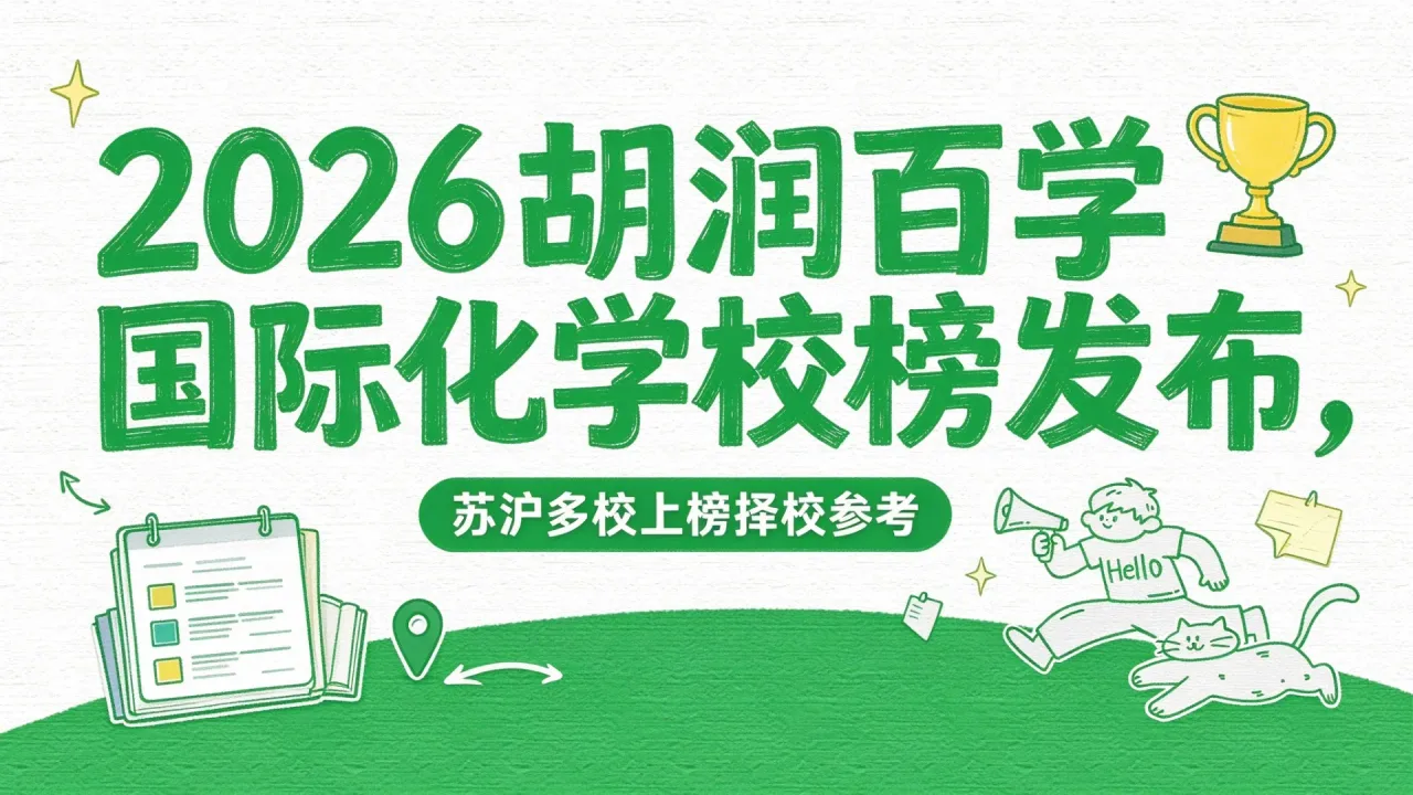 2026胡润百学国际化学校榜发布,苏沪多校上榜择校参考