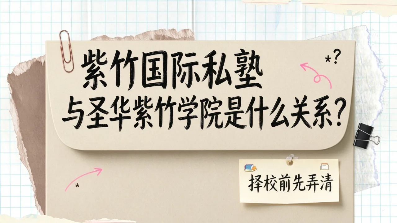 紫竹国际私塾与圣华紫竹学院是什么关系?择校前先弄清
