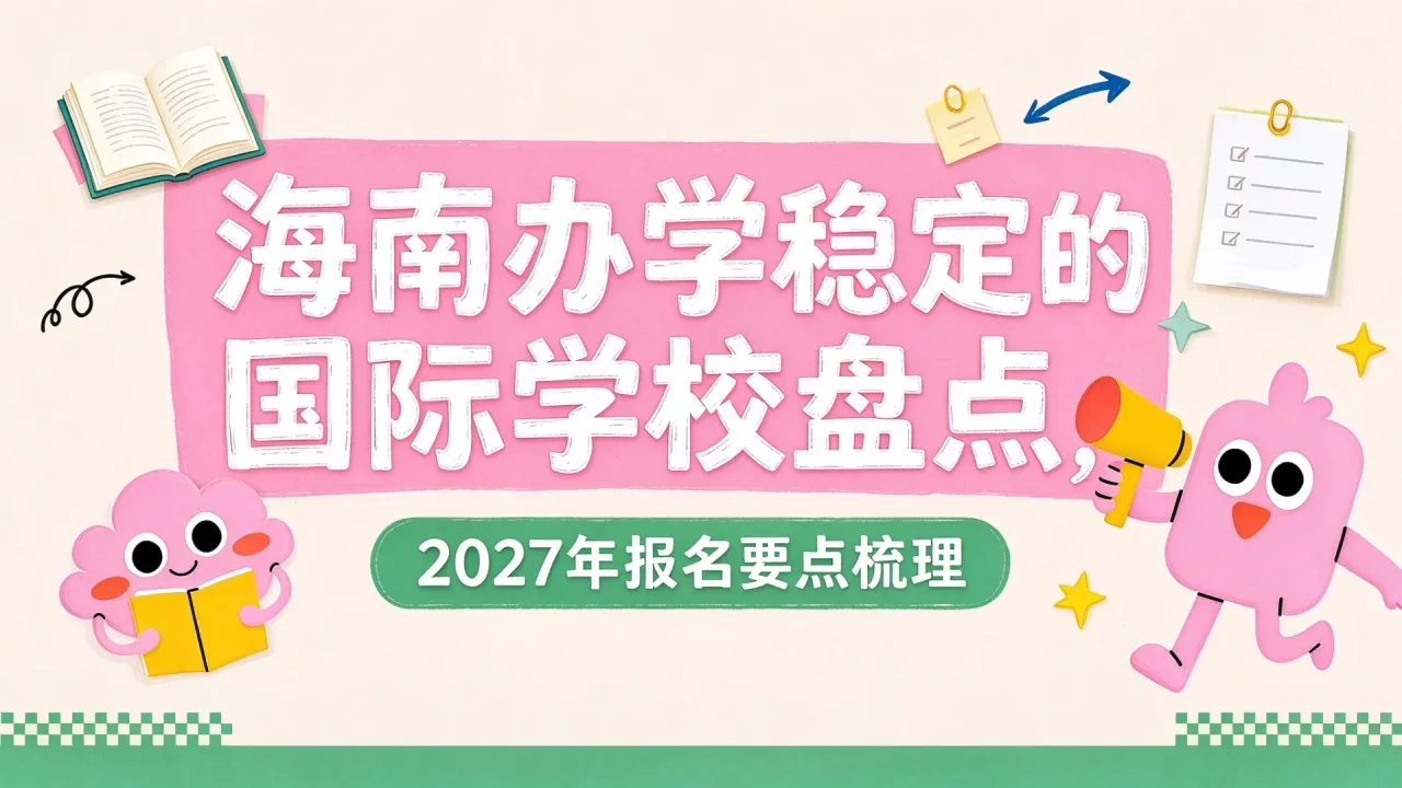 海南办学稳定的国际学校盘点,2027年报名要点梳理