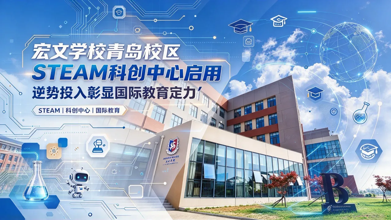 宏文学校青岛校区STEAM科创中心启用 逆势投入彰显国际教育定力