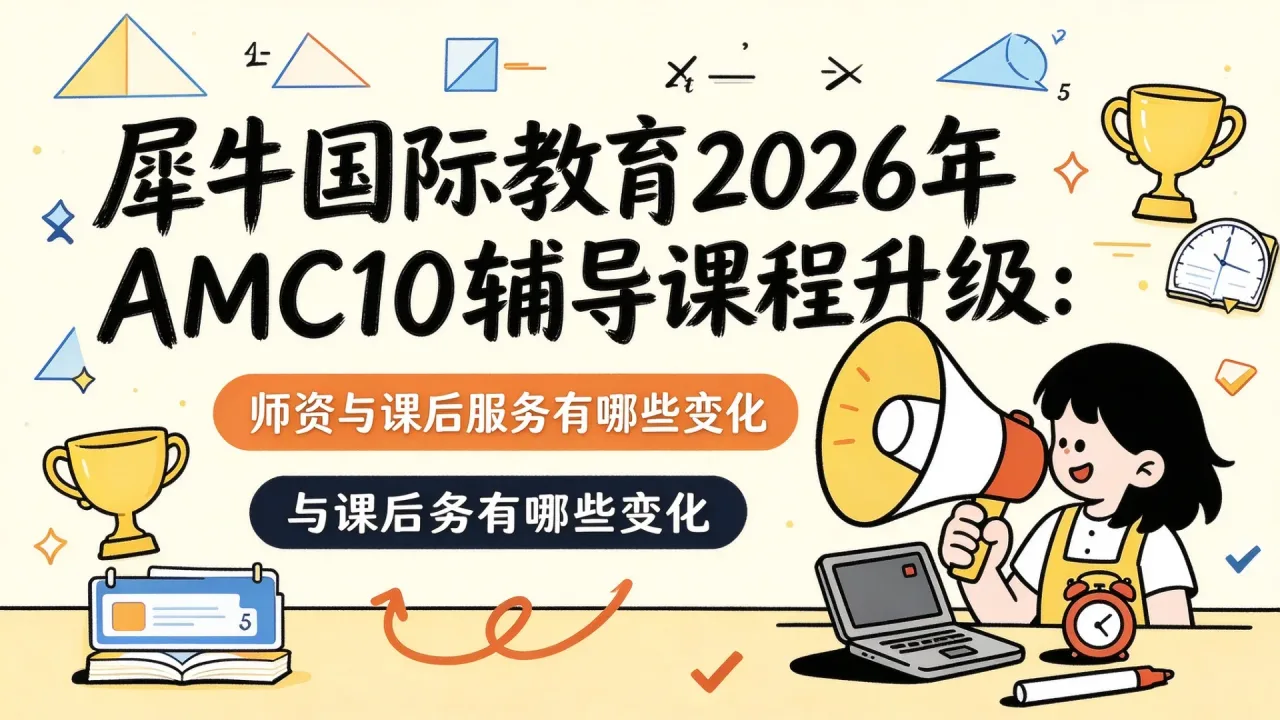 犀牛国际教育2026年AMC10辅导课程升级：师资与课后服务有哪些变化