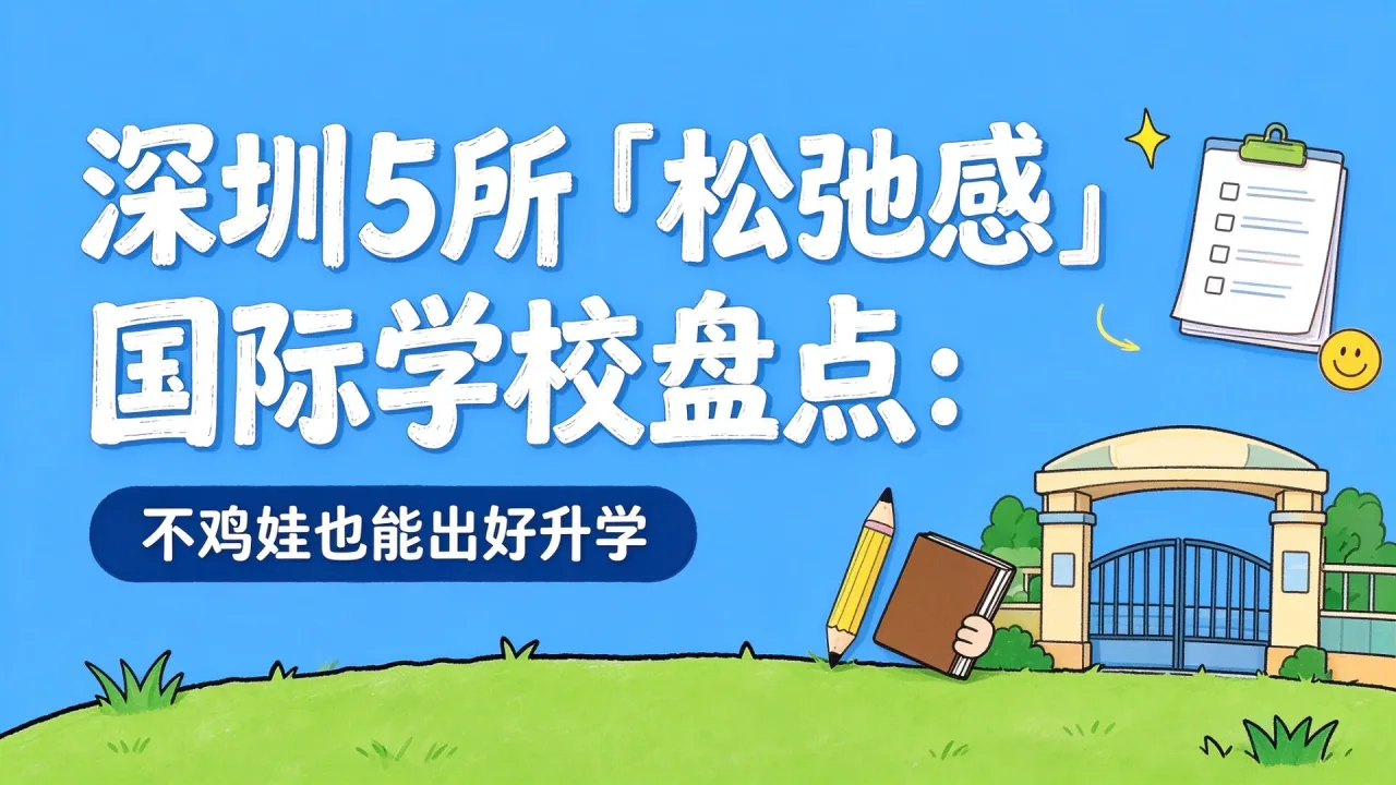深圳5所「松弛感」国际学校盘点：不鸡娃也能出好升学