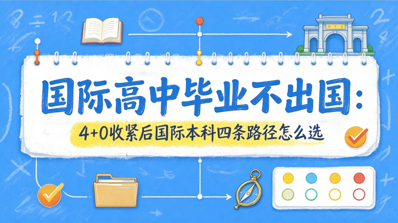 国际高中毕业不出国：4+0收紧后国际本科四条路径怎么选