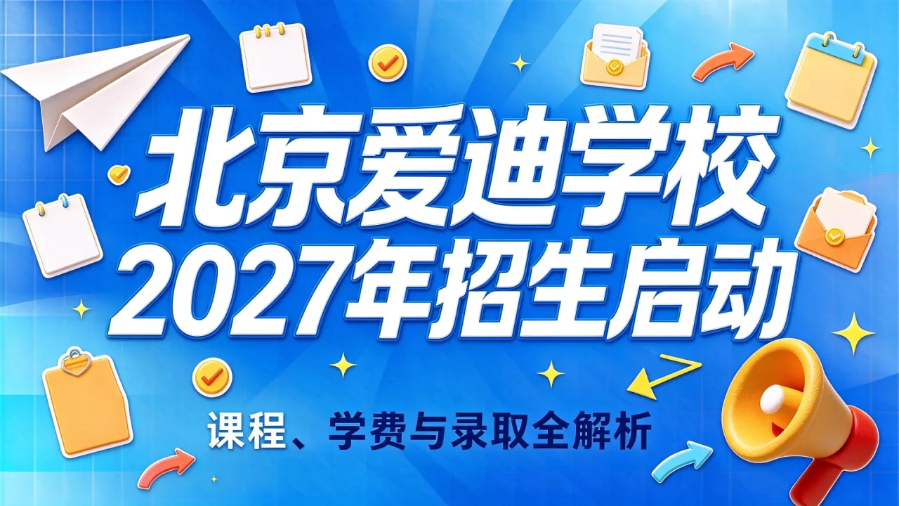 北京爱迪学校2027年招生启动:课程、学费与录取全解析