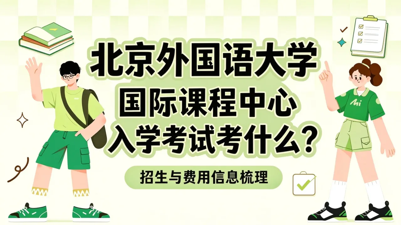 北京外国语大学国际课程中心入学考试考什么？招生与费用信息梳理