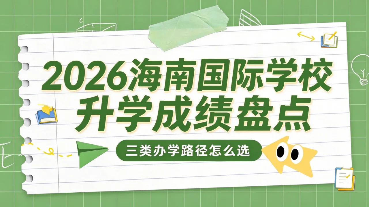 2026海南国际学校升学成绩盘点:三类办学路径怎么选