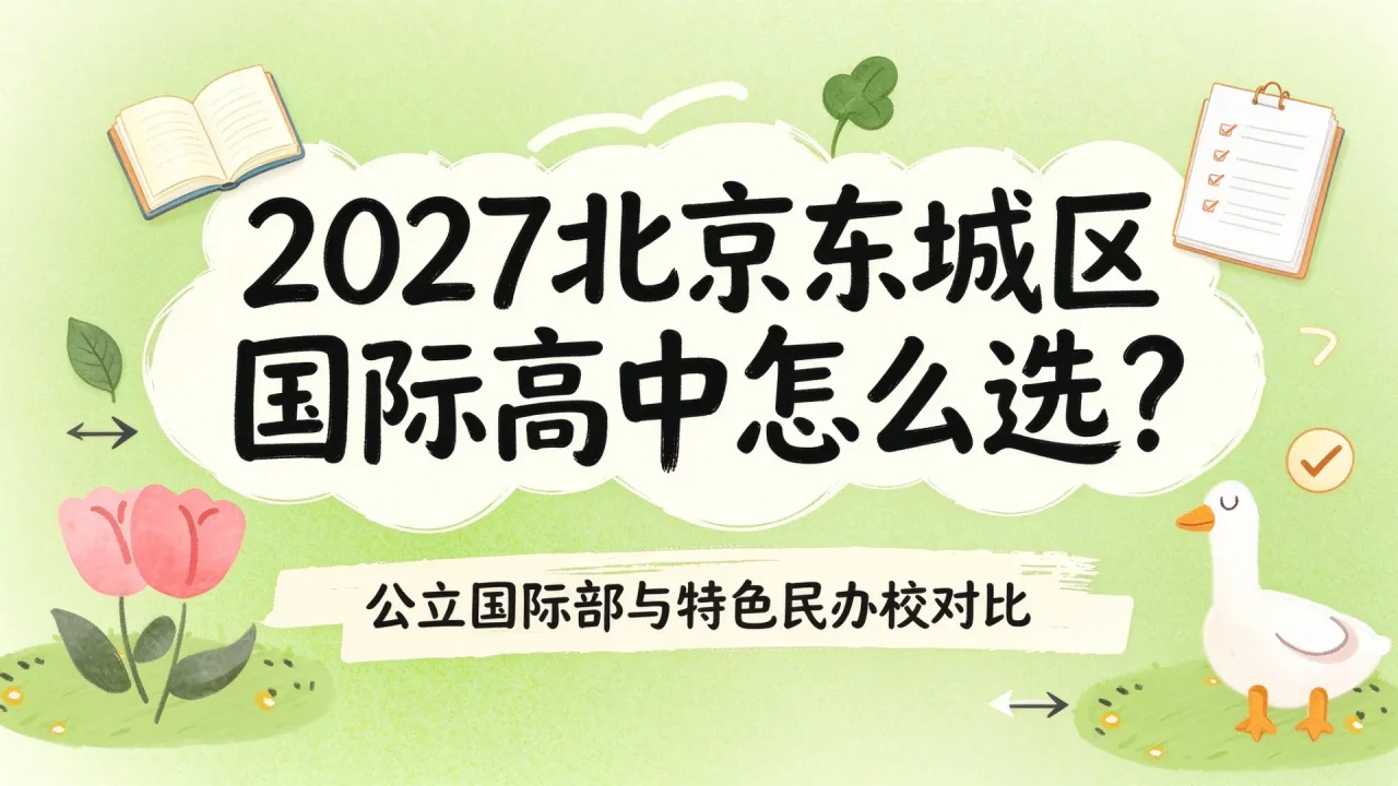 2027北京东城区国际高中怎么选?公立国际部与特色民办校对比