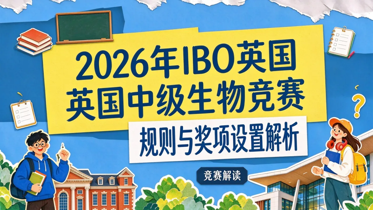 2026年IBO英国中级生物竞赛规则与奖项设置解析