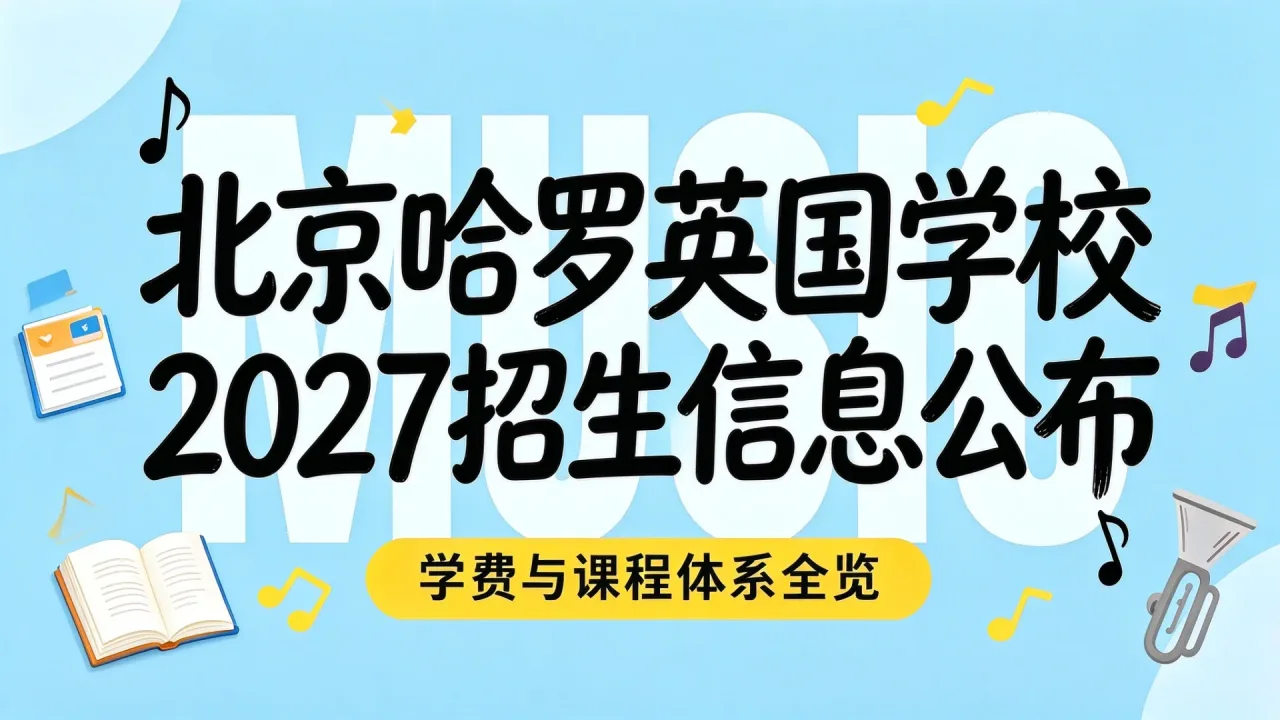 北京哈罗英国学校2027招生信息公布 学费与课程体系全览