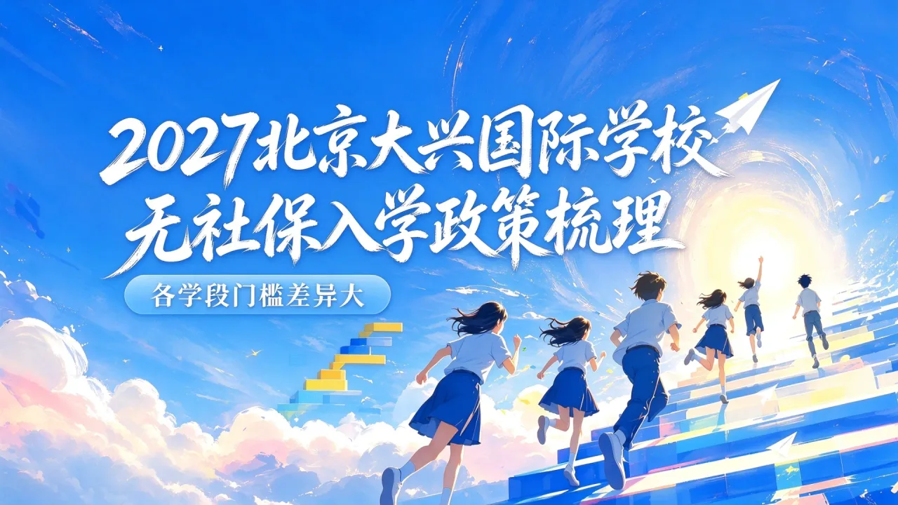 2027北京大兴国际学校无社保入学政策梳理，各学段门槛差异大
