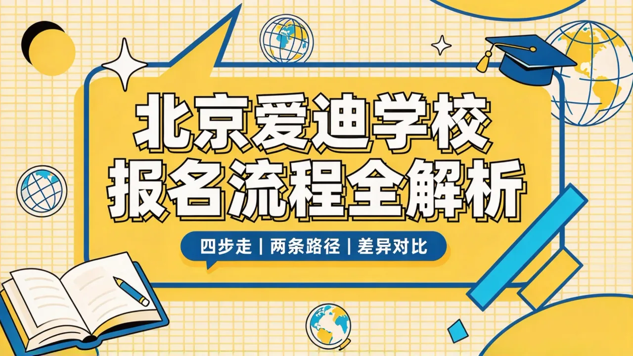 北京爱迪学校报名流程全解析:四步走与两条路径差异