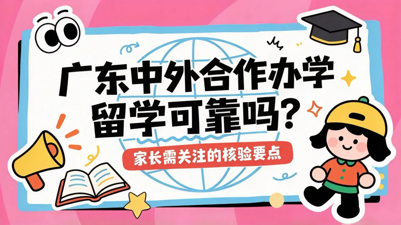 广东中外合作办学留学可靠吗?家长需关注的核验要点