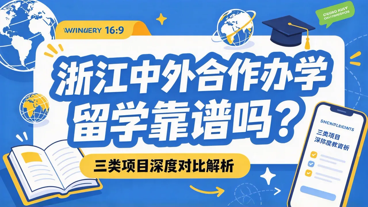 浙江中外合作办学留学靠谱吗?三类项目深度对比解析