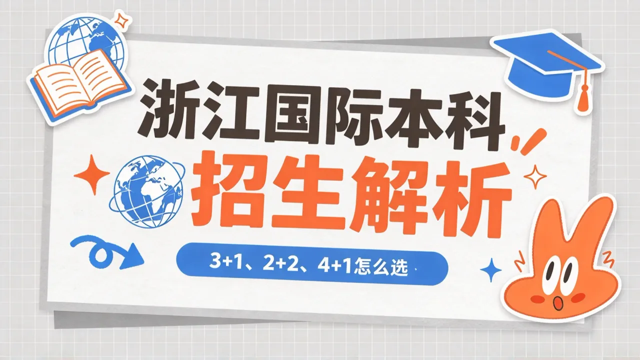 浙江国际本科招生解析：3+1、2+2、4+1怎么选