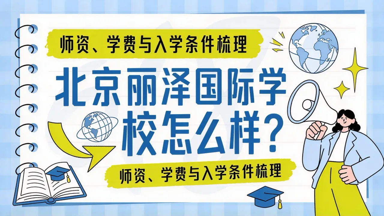 北京丽泽国际学校怎么样？师资、学费与入学条件梳理