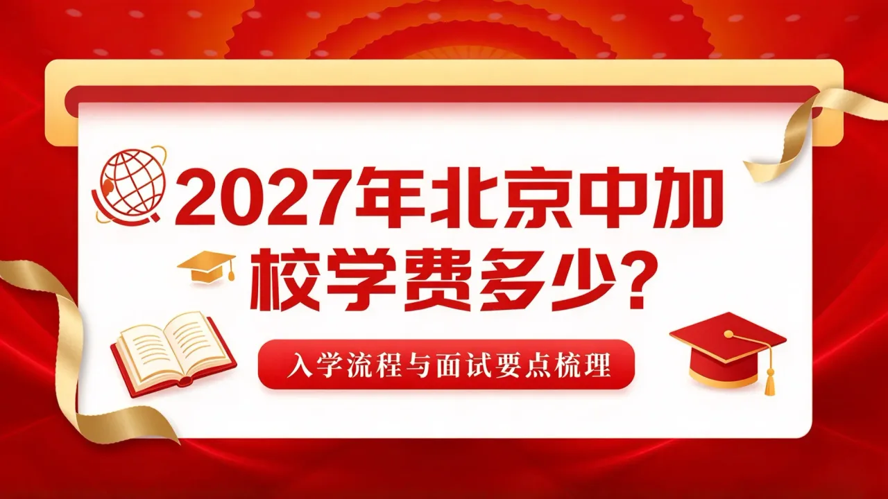 2027年北京中加学校学费多少？入学流程与面试要点梳理