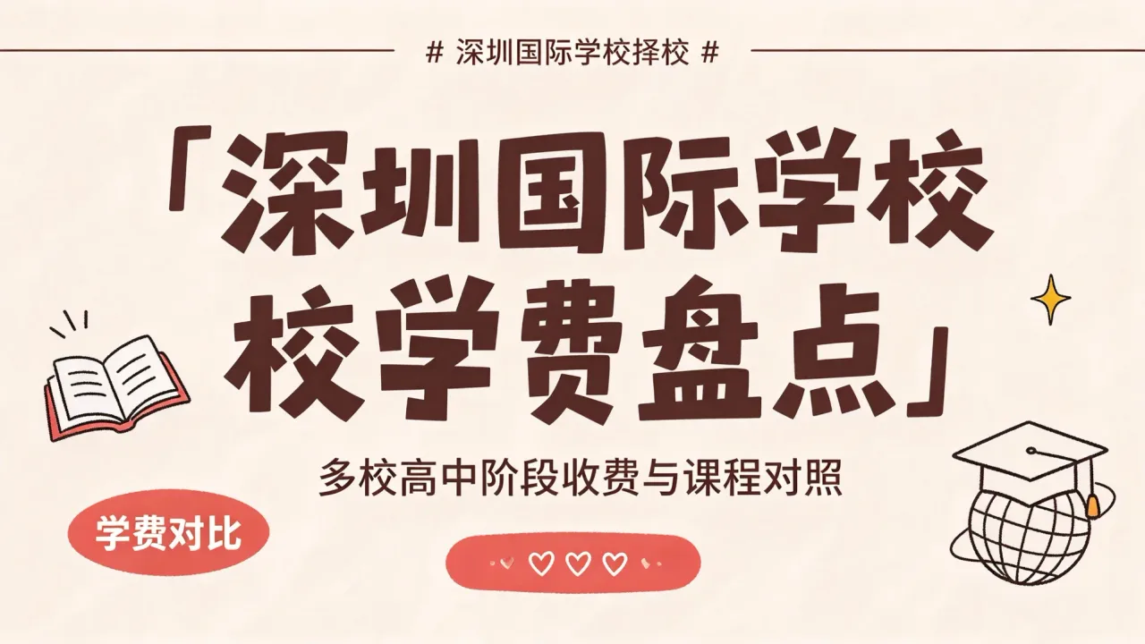 深圳国际学校学费盘点：多校高中阶段收费与课程对照