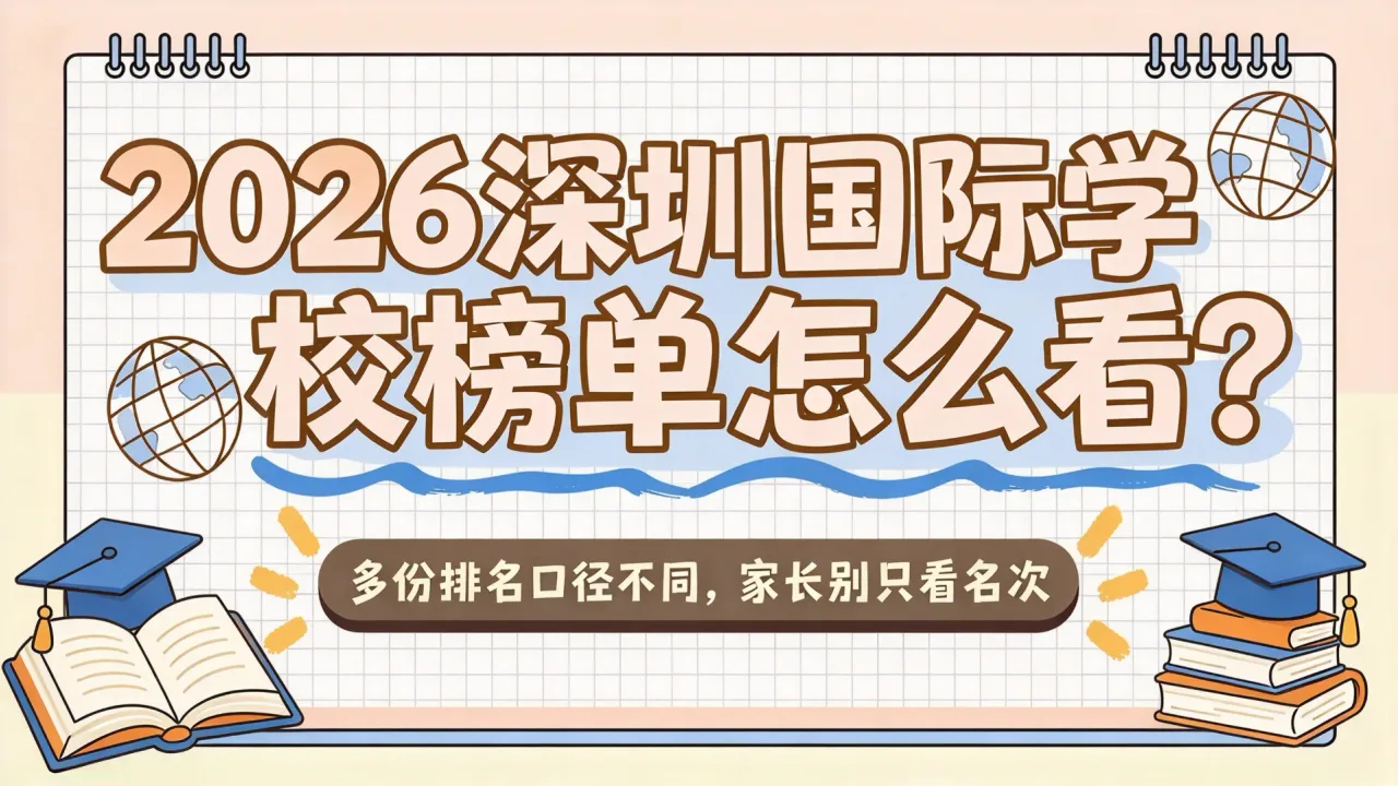 2026深圳国际学校榜单怎么看？多份排名口径不同，家长别只看名次