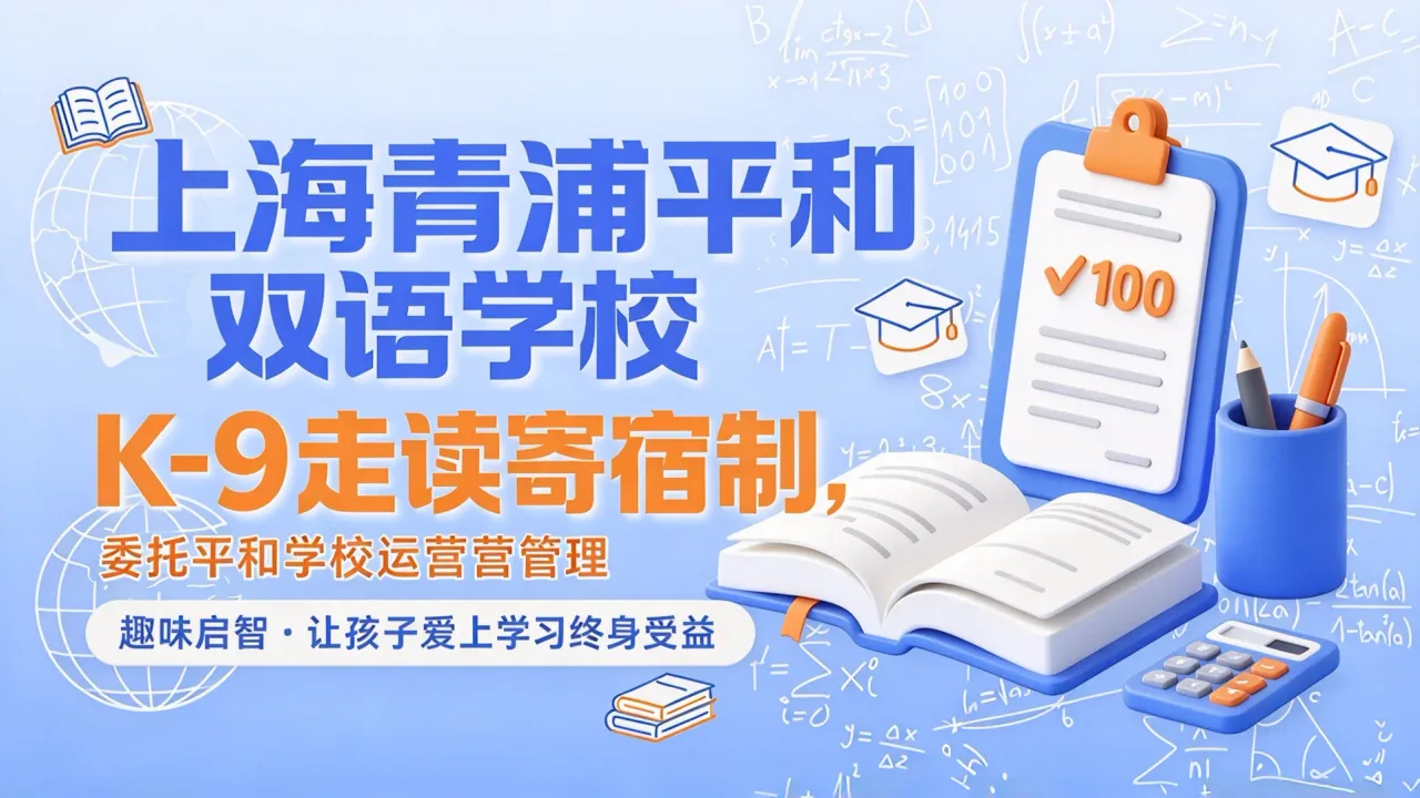 上海青浦平和双语学校：K-9走读寄宿制，委托平和学校运营管理