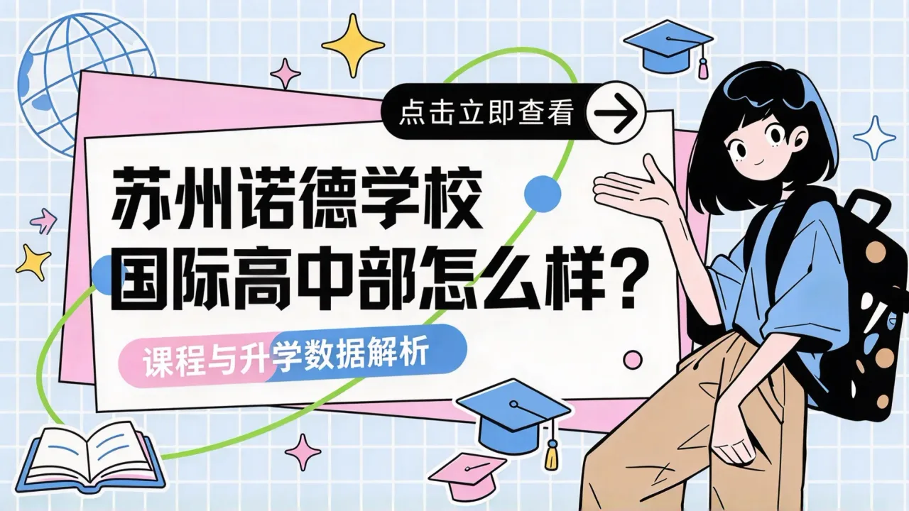 苏州诺德学校国际高中部怎么样？课程与升学数据解析