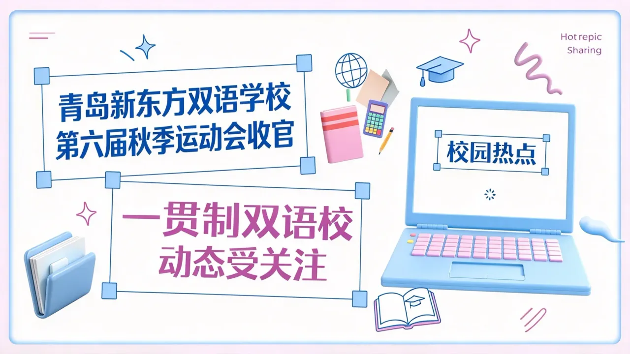 青岛新东方双语学校第六届秋季运动会收官，一贯制双语校动态受关注