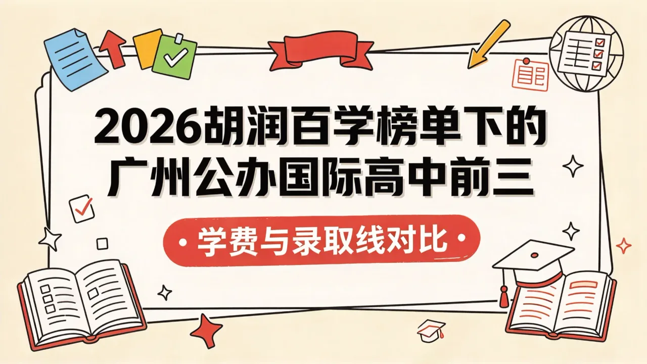 2026胡润百学榜单下的广州公办国际高中前三：学费与录取线对比