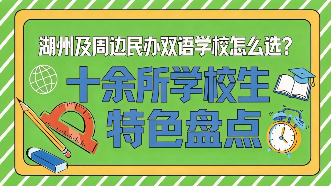 湖州及周边民办双语学校怎么选?十余所学校招生特色盘点