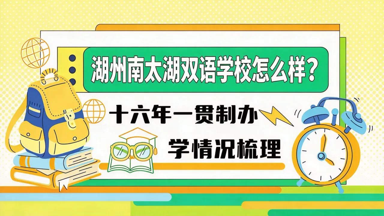 湖州南太湖双语学校怎么样?十六年一贯制办学情况梳理