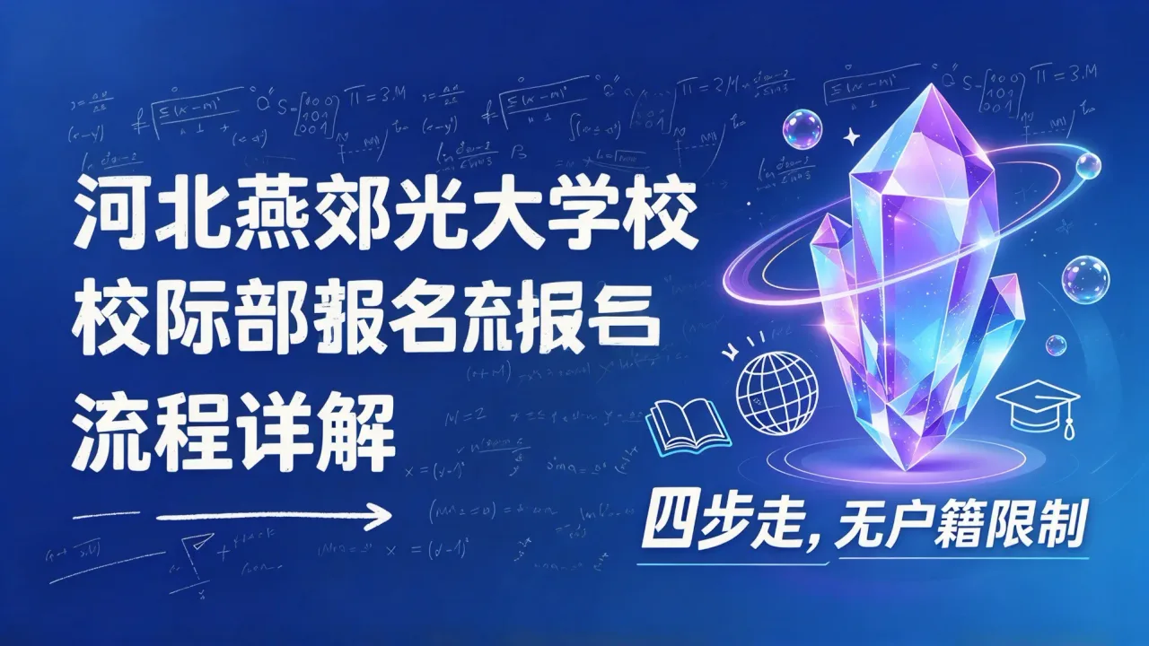 河北燕郊光大学校国际部报名流程详解:四步走,无户籍限制