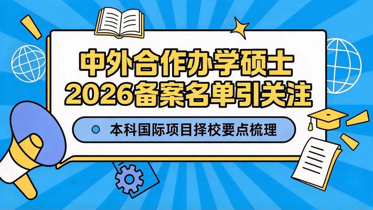 中外合作办学硕士2026备案名单引关注,本科国际项目择校要点梳理