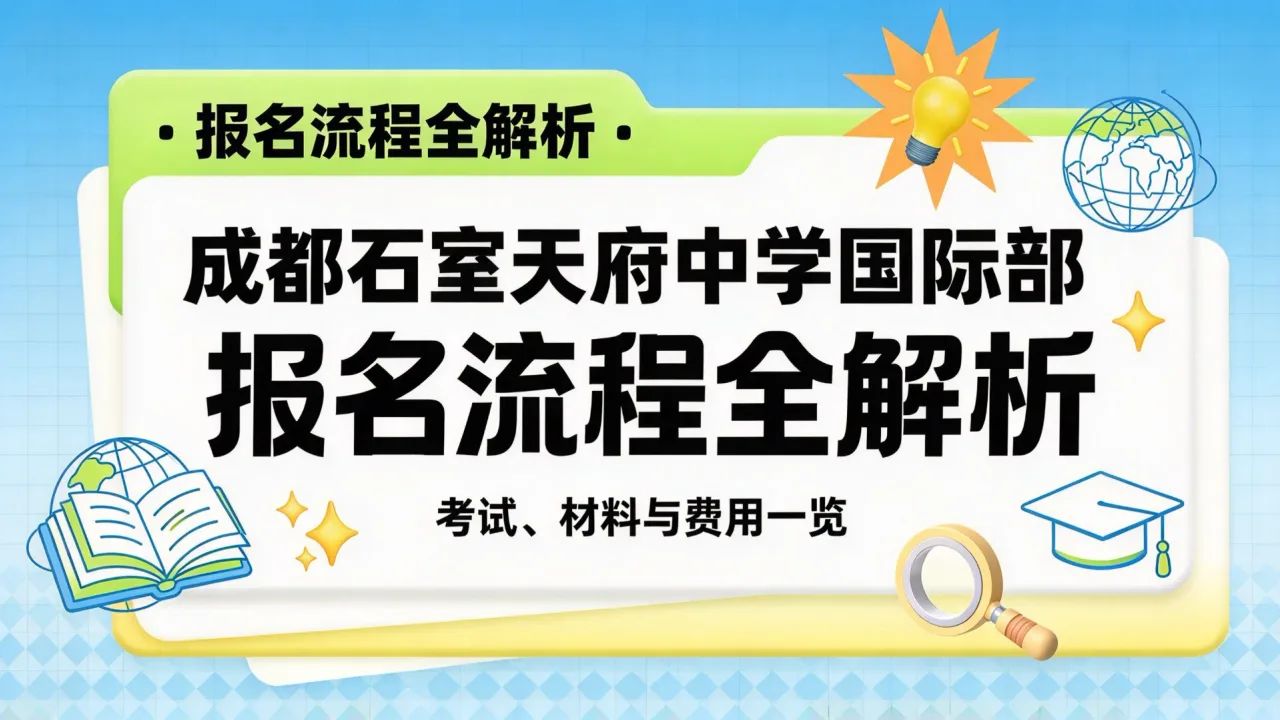 成都石室天府中学国际部报名流程全解析：考试、材料与费用一览