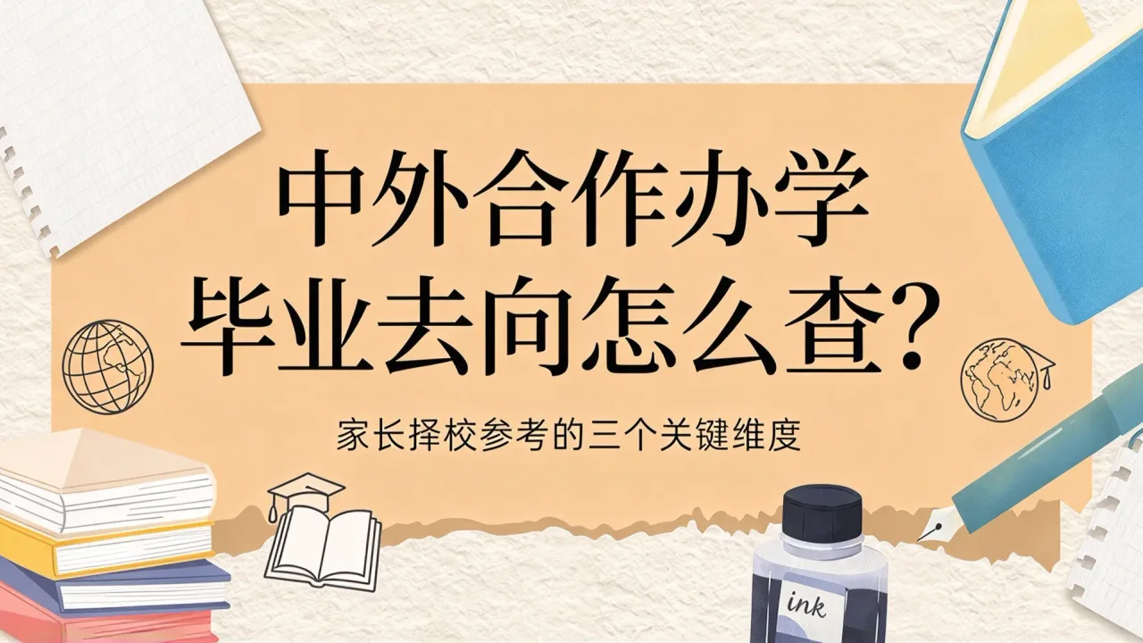 中外合作办学毕业去向怎么查？家长择校参考的三个关键维度