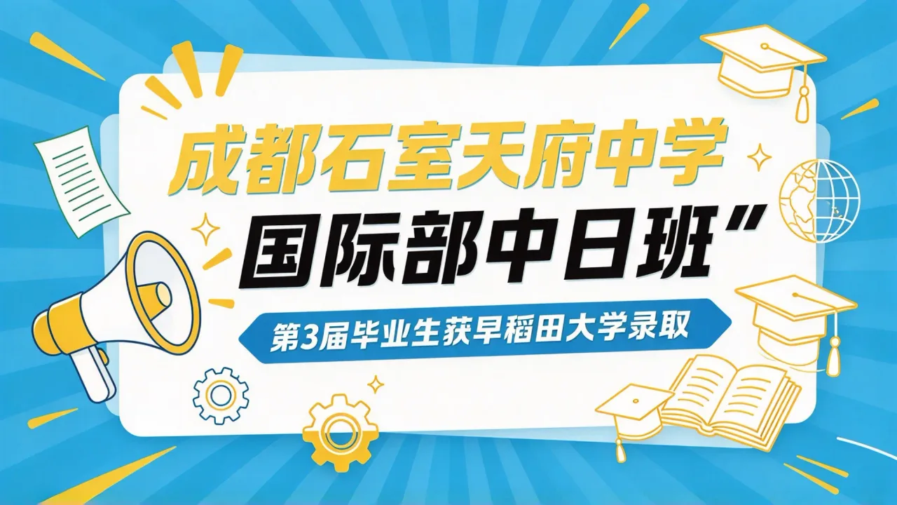 成都石室天府中学国际部中日班第3届毕业生获早稻田大学录取