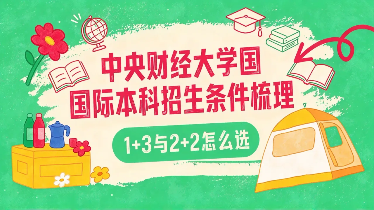 中央财经大学国际本科招生条件梳理：1+3与2+2怎么选