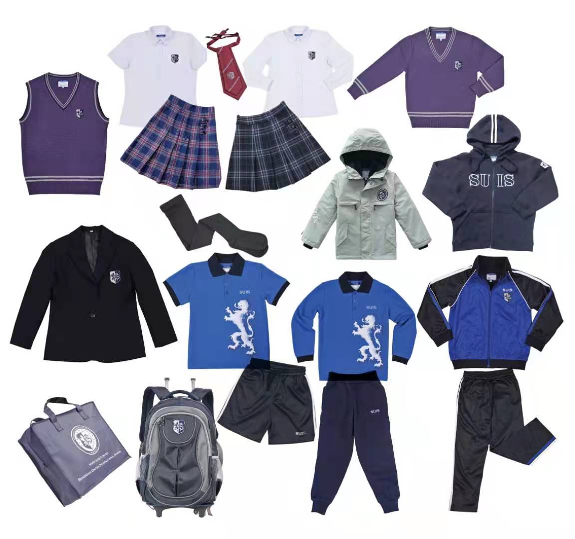 按学段细分来看，幼儿园到高中的校服价格和款式各有侧重。