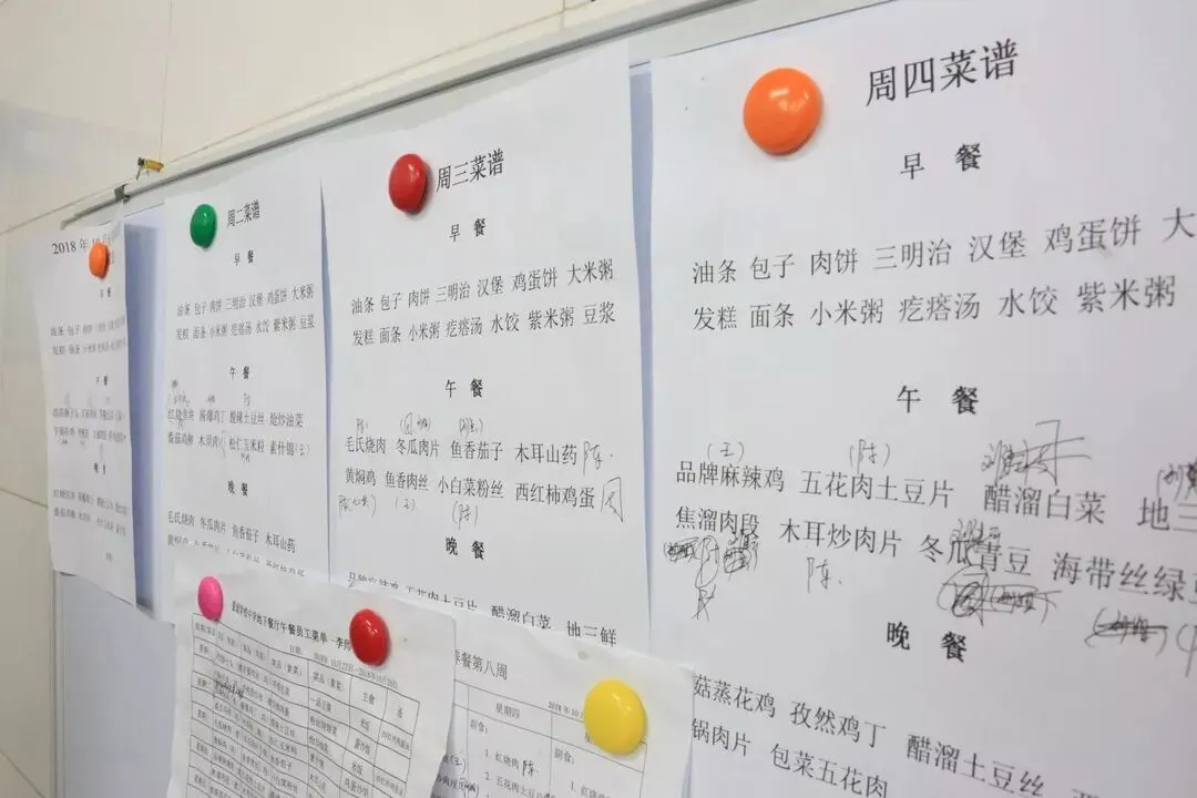 除餐厅自身的运营管理机制，学校每周都会对所有餐厅例行检查（图 2）