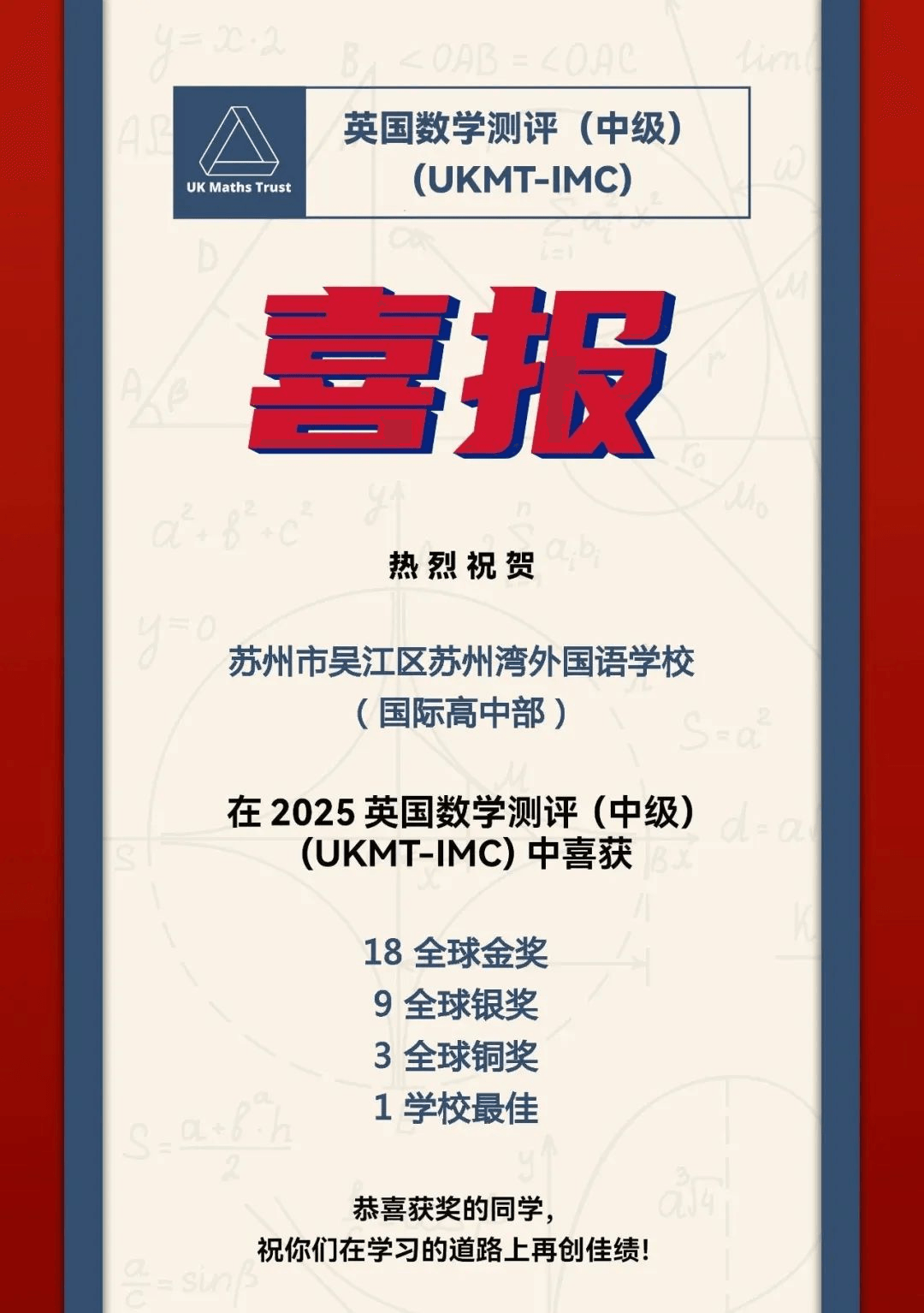 学校最佳 1 个