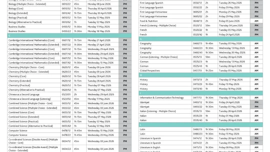 CIE公布2026夏季大考时间!IGCSE/A-Level考生必看报考指南+备考策略