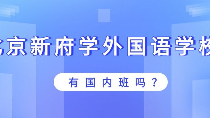 北京新府学外国语学校有国内班吗?