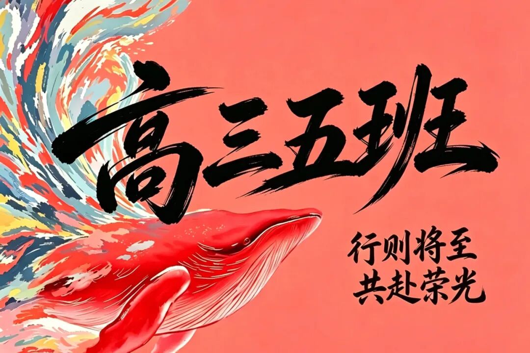 取深海幽蓝为主调，沉静深邃，喻高三学子沉潜蓄力、厚积薄发